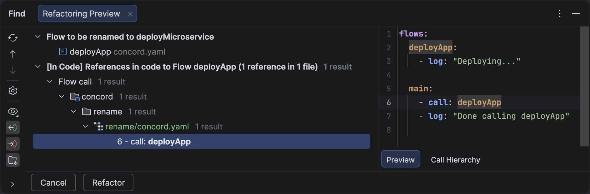 Rename Refactoring Example